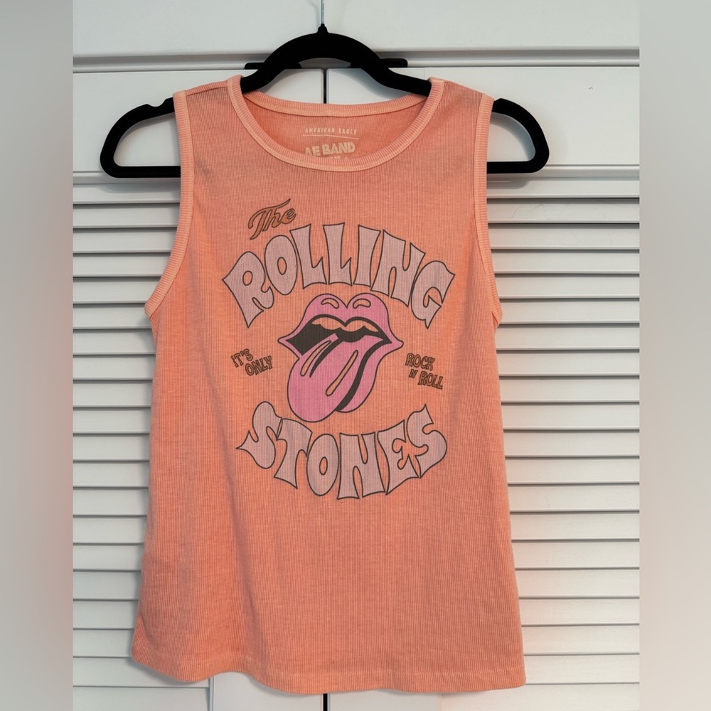 NWOT AE Rolling Stones Graphic Tank Top